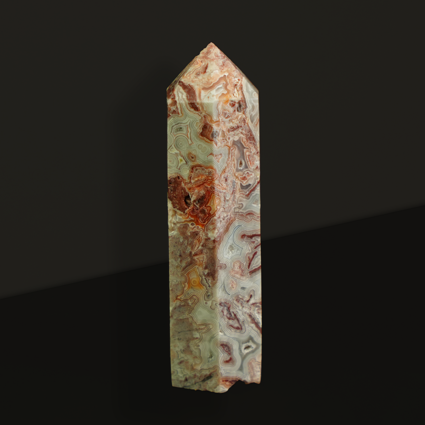 Crazy Lace Agate Tower